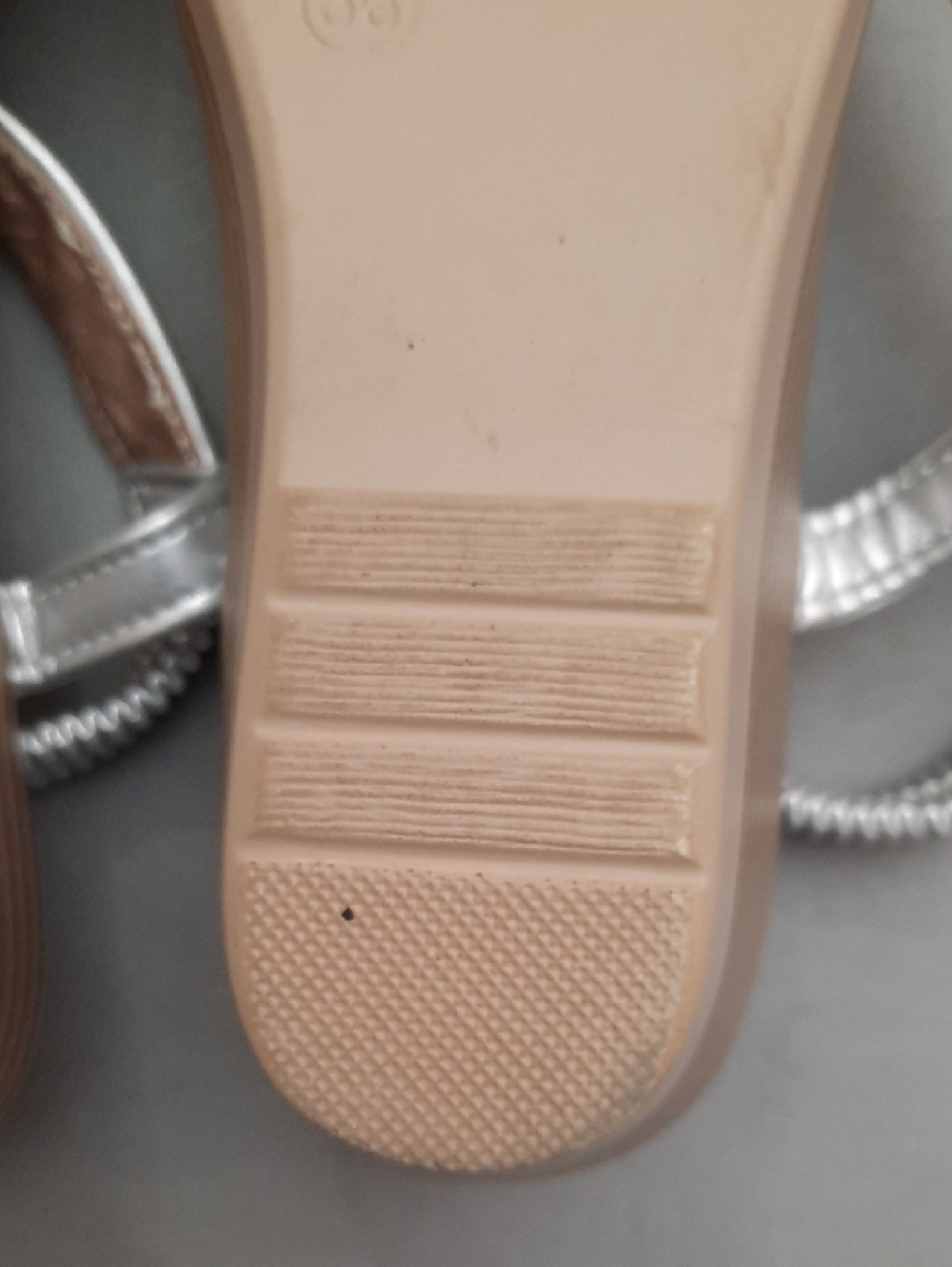 Silver Embellished Women's Sandals by Fashion - Size 38 - Picture 11 of 11
